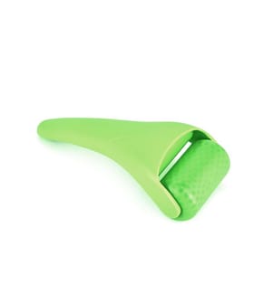 Rouleau de glace pour le visage, instrument de massage et de soin. Tête en plastique - Vert clair