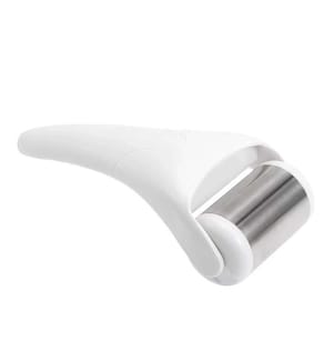 Rouleau de glace pour le visage, outil de massage et de soin. Roue en acier inoxydable - Gris