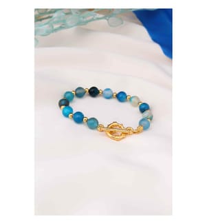 Achat-Armband - Blau