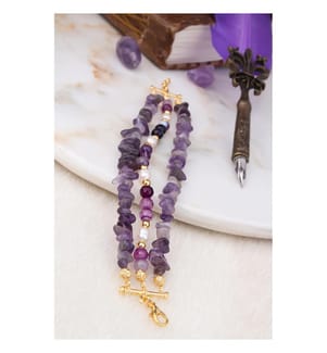 Amethyst-Armbänder – Violett