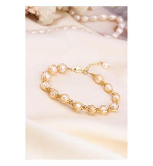 Perlenarmband - Weiss
