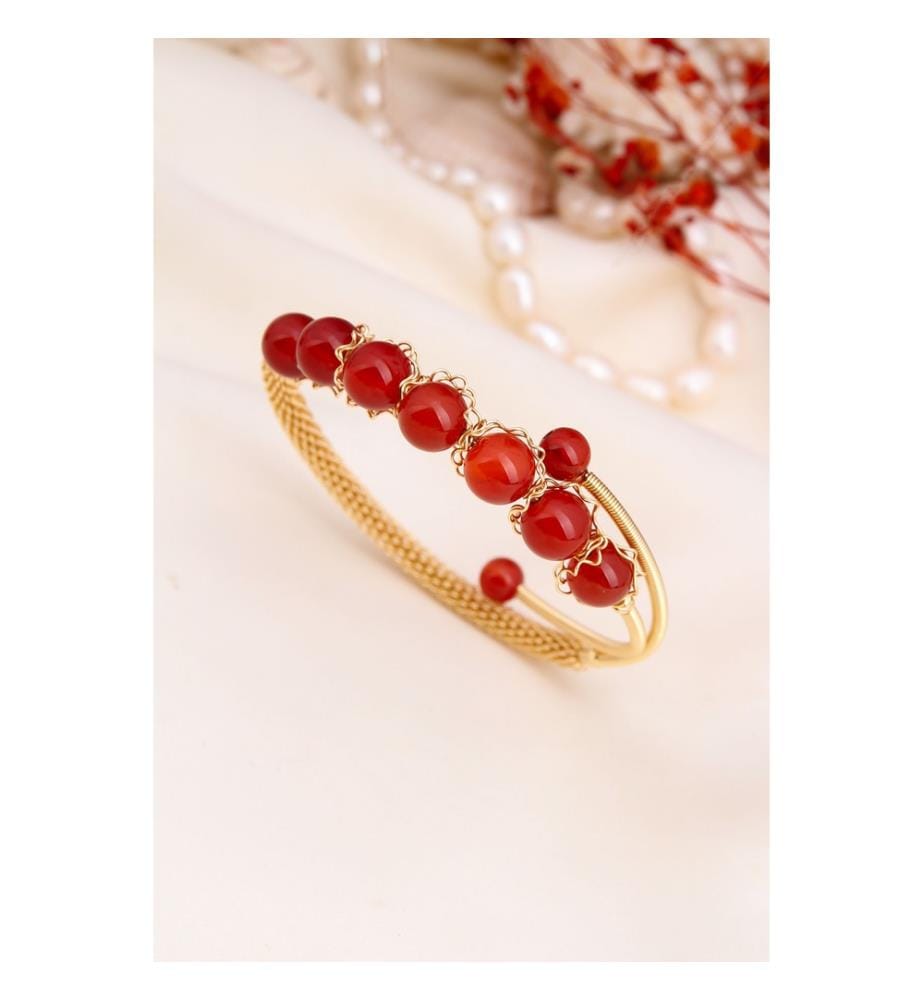 Achat-Armband - Orange