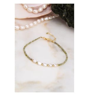 Perlenarmband - Weiss