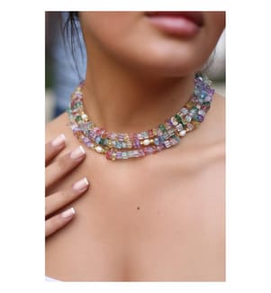 Kristall Collier - Multicolor