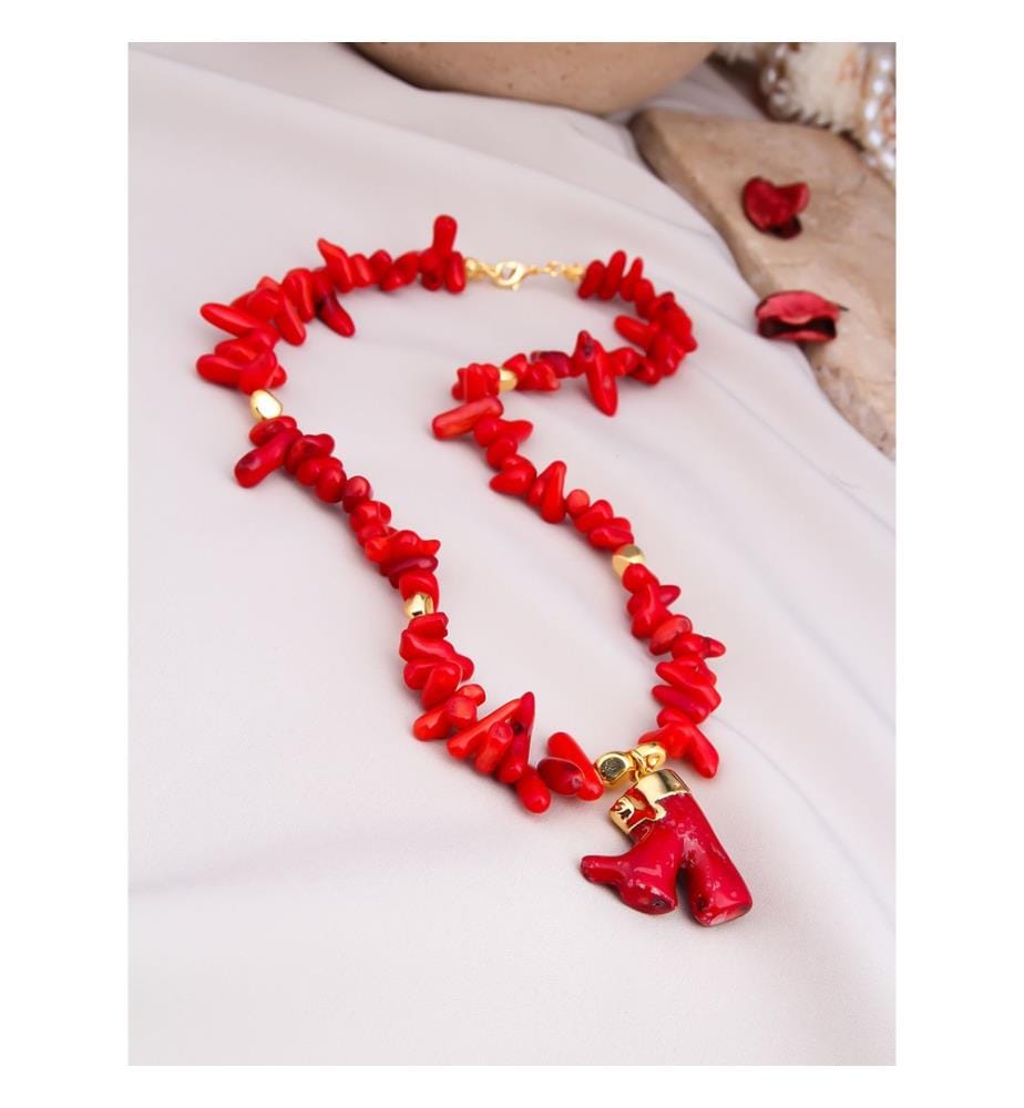 Halskette „Coral“ – Rot