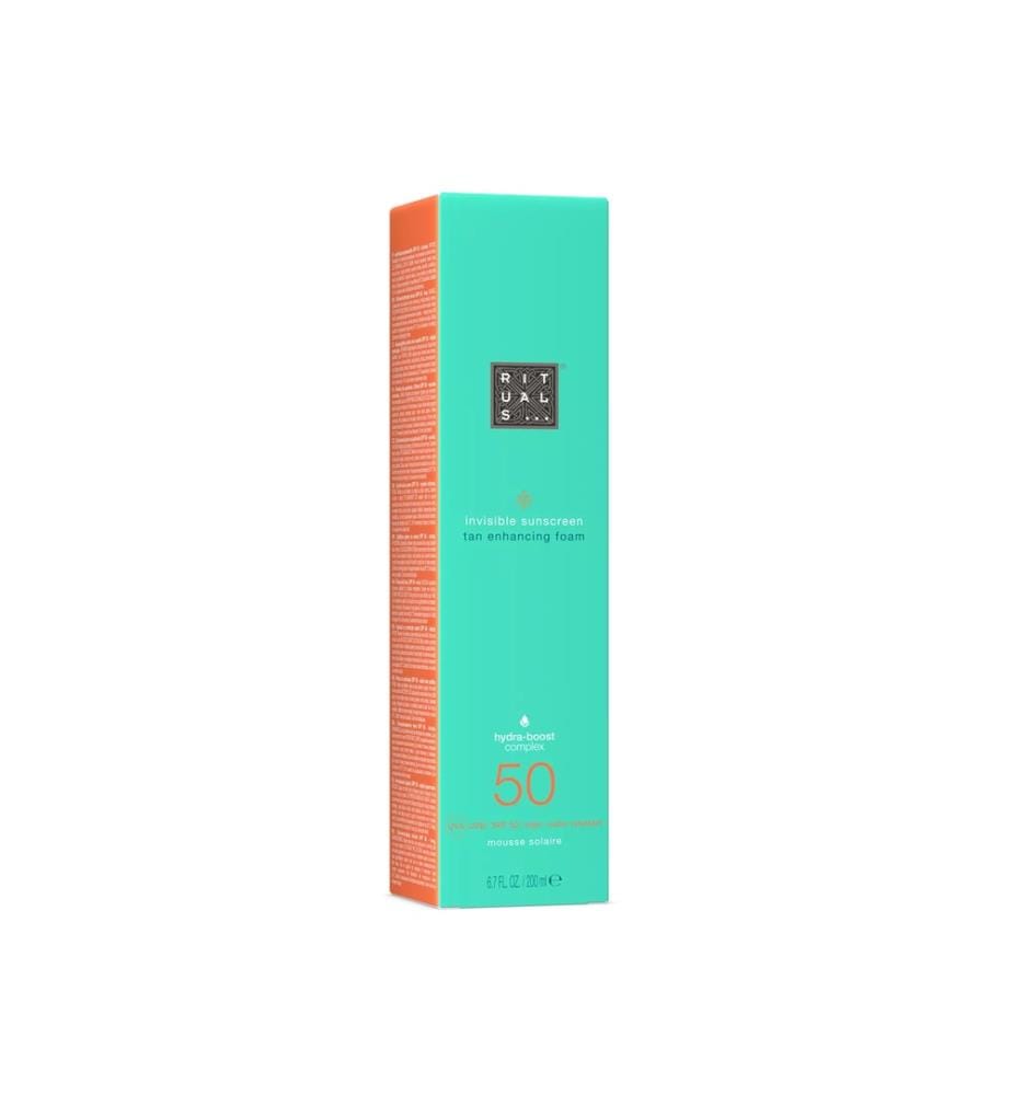 Unsichtbarer Sonnenschutz-Schaum LSF 50 von The Ritual of Karma – 200 ml
