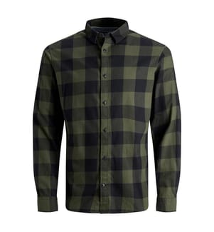 Hemd Gingham Twill Slim Fit - Khaki