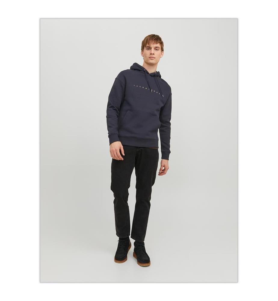 Text Hoodie - Marineblau
