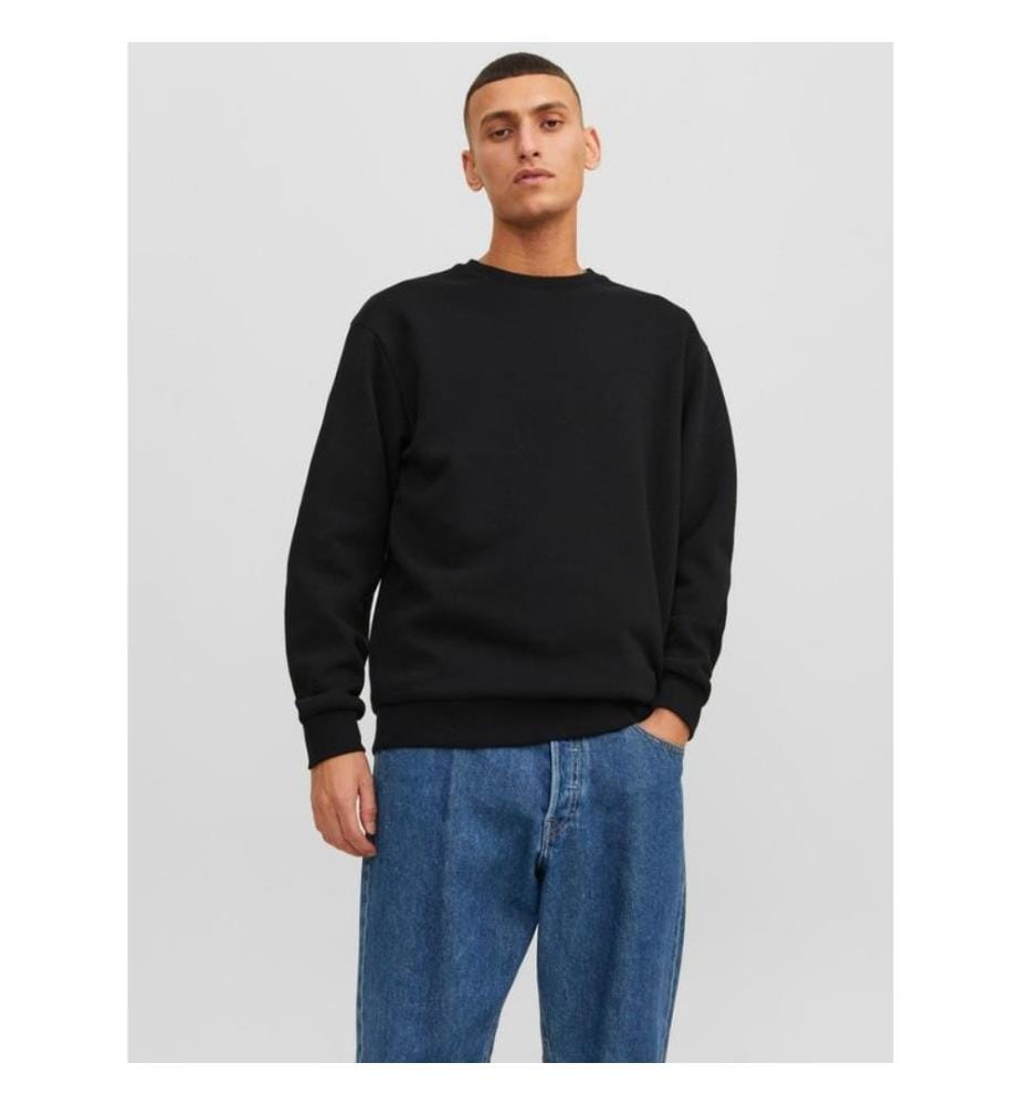 Einfarbiges Sweatshirt - Schwarz