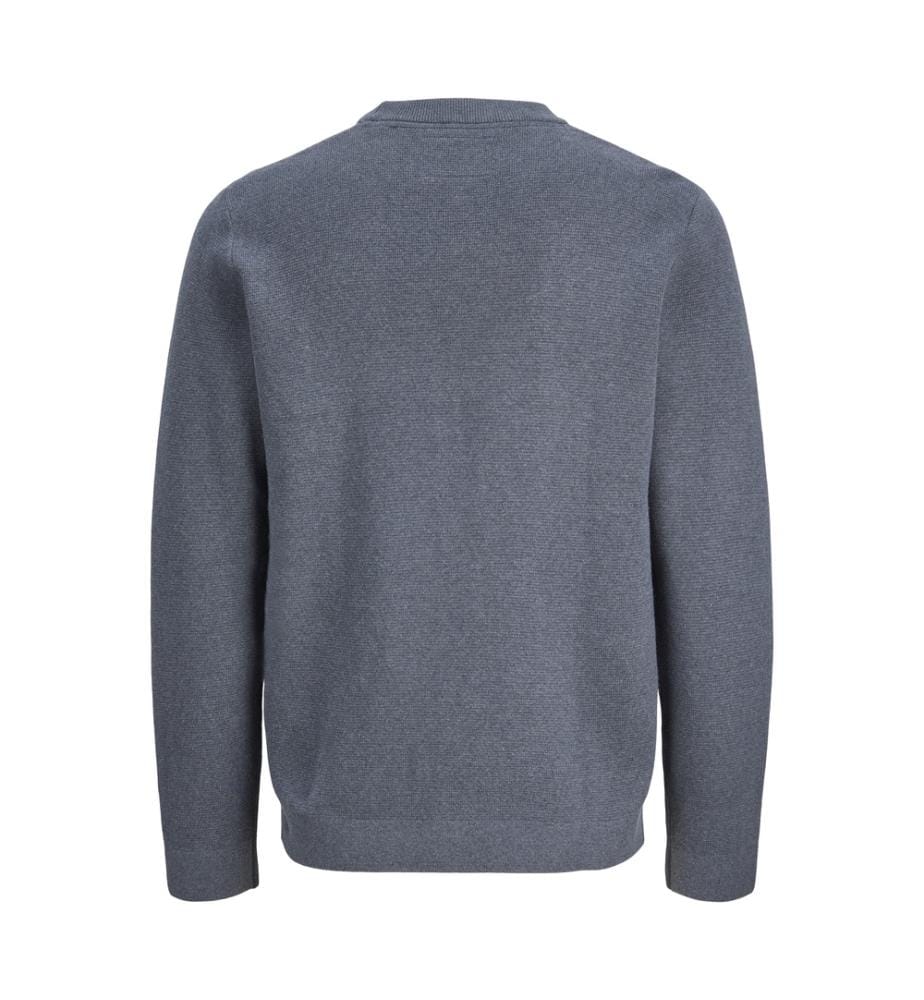 Strickpullover „Stitch“ mit Rundhalsausschnitt – Grau