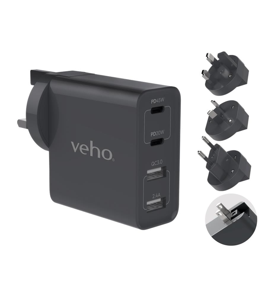 TA-45 Universeller USB-Ladestecker-Adapter für mehrere Regionen