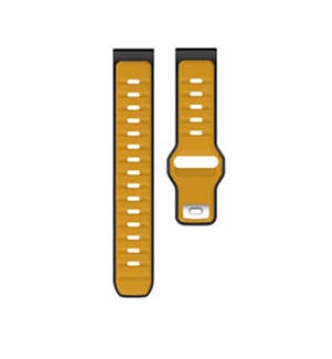 Veho Kuzo Uhrenarmband – Gelbes Silikon