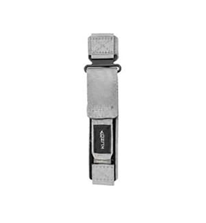 Veho Kuzo Uhrenarmband – silberfarbenes Nylon