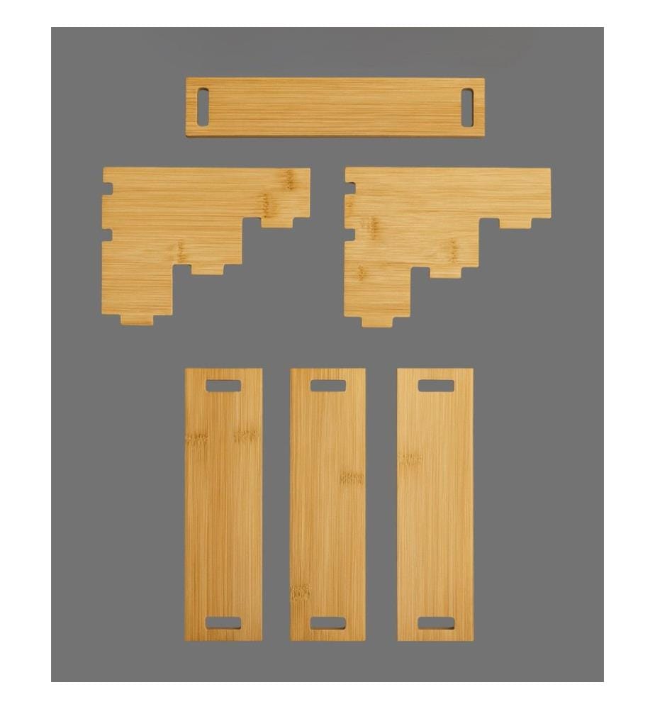 Kitchen Organizer, 100% WOODEN, Bambu