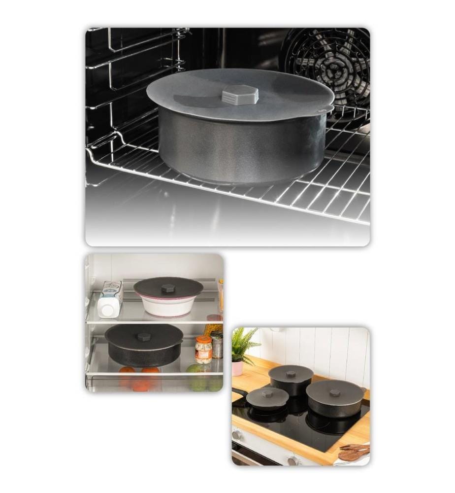 Organizer Set, 3 Pieces, Anthracite, 100% Silicon