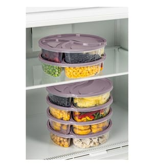 Storage Box Set, 6 Pieces, Pink, 100% PLASTIC