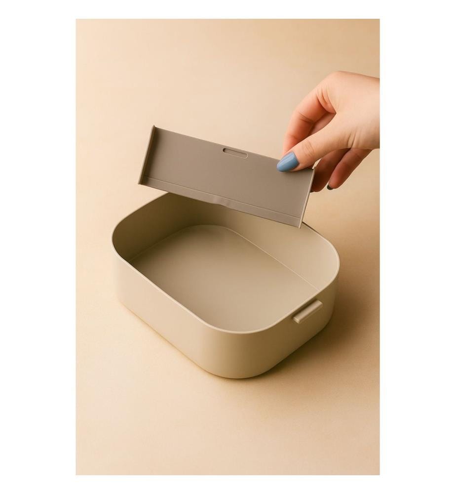 Storage Box, 100% PLASTIC, Cream