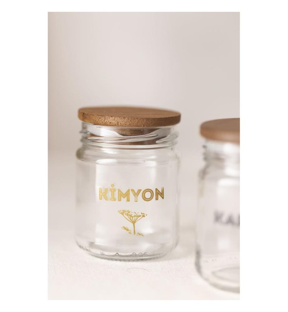 Spice Jar Set, 6 Pieces, Transparent, 100% GLASS