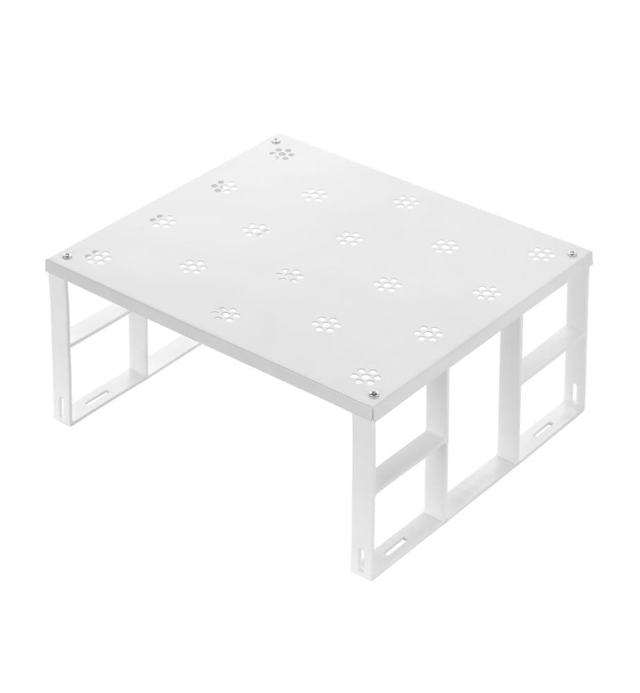 Kitchen Organizer, 3 Pieces, 100% STAINLESS METAL, White
