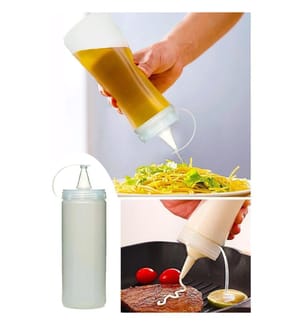 Oil Jar Set, 3 Pieces, Transparent, Plastic