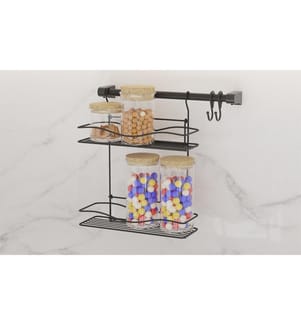 Kitchen Organizer, Black, 100% METAL
