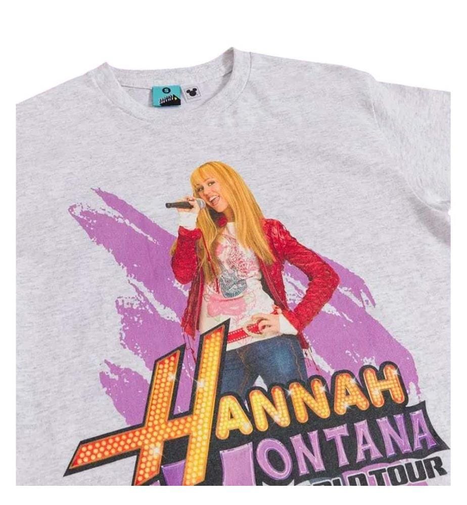 Hannah Montana Unisex Adult World Tour 2009 Back Print T-Shirt
