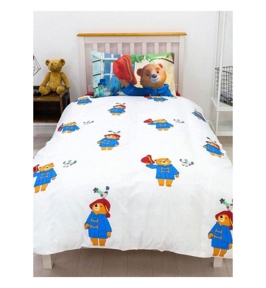 Paddington Bear Friends Reversibile Set Copripiumino Single