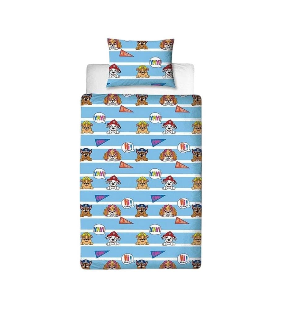 Paw Patrol Cool Reversibile Rotante Set Copripiumino Single
