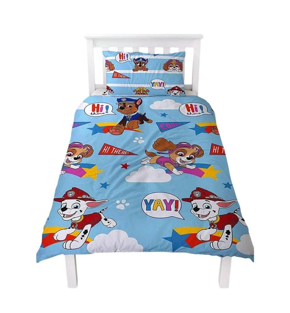 Paw Patrol Cool Reversibile Rotante Set Copripiumino Single