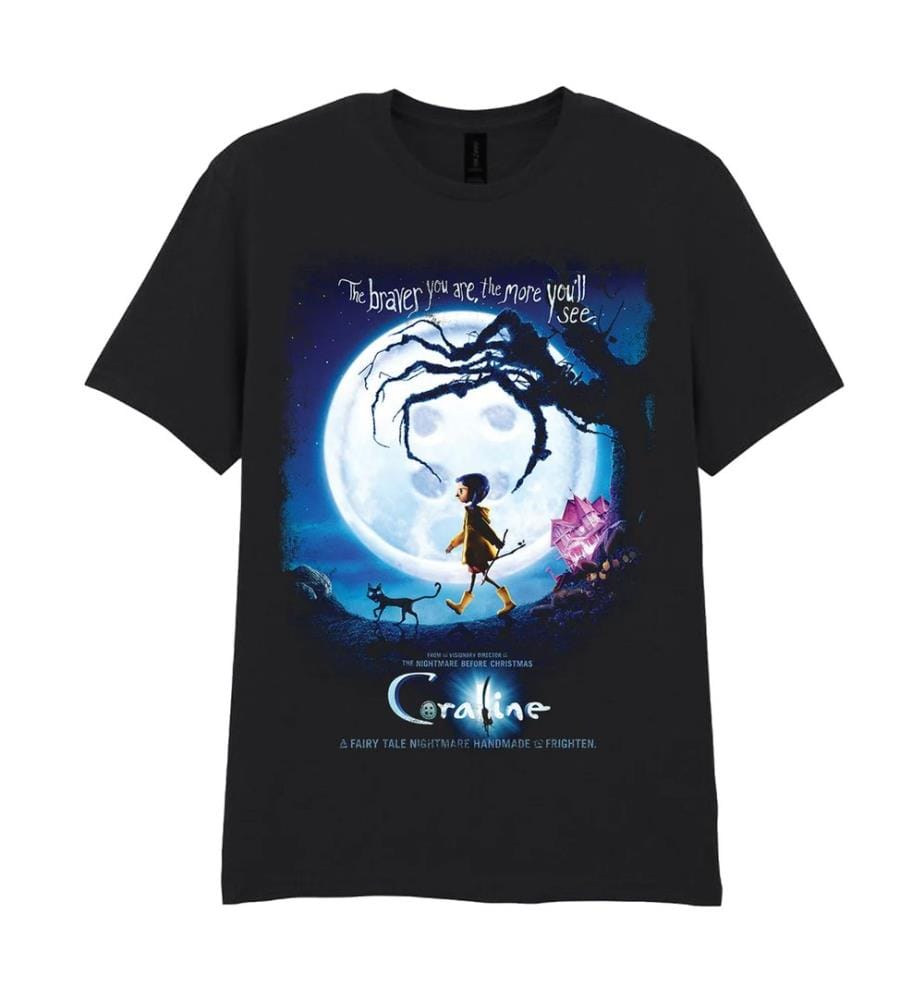 Coraline Unisex Adult Moon Poster T-Shirt