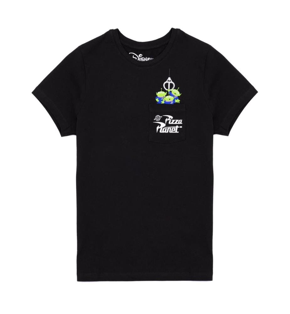 Toy Story Womens/Ladies The Claw Pizza Planet Alien Pocket Detail Boyfriend T-Shirt