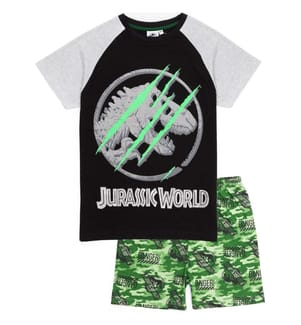 Jurassic World Completo Pigiama Corto Camo Ragazzi