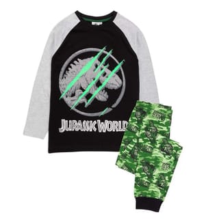 Jurassic World Set Pigiama Camo Manica Lunga Ragazzi