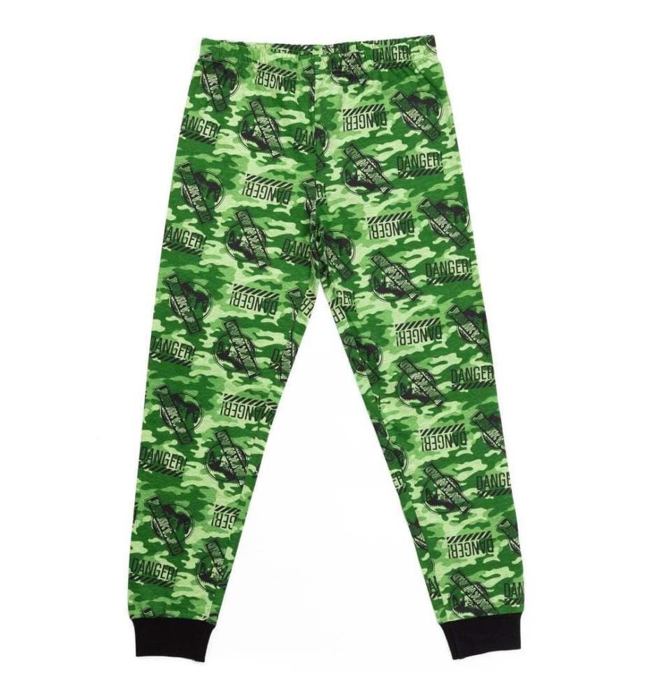 Jurassic World Boys Camo Long-Sleeved Pyjama Set