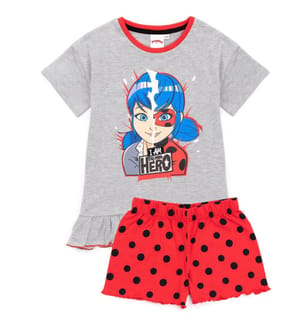 Miraculous - "I Am My Own Hero!" Schlafanzug mit Shorts für Mädchen (3er-Pack)