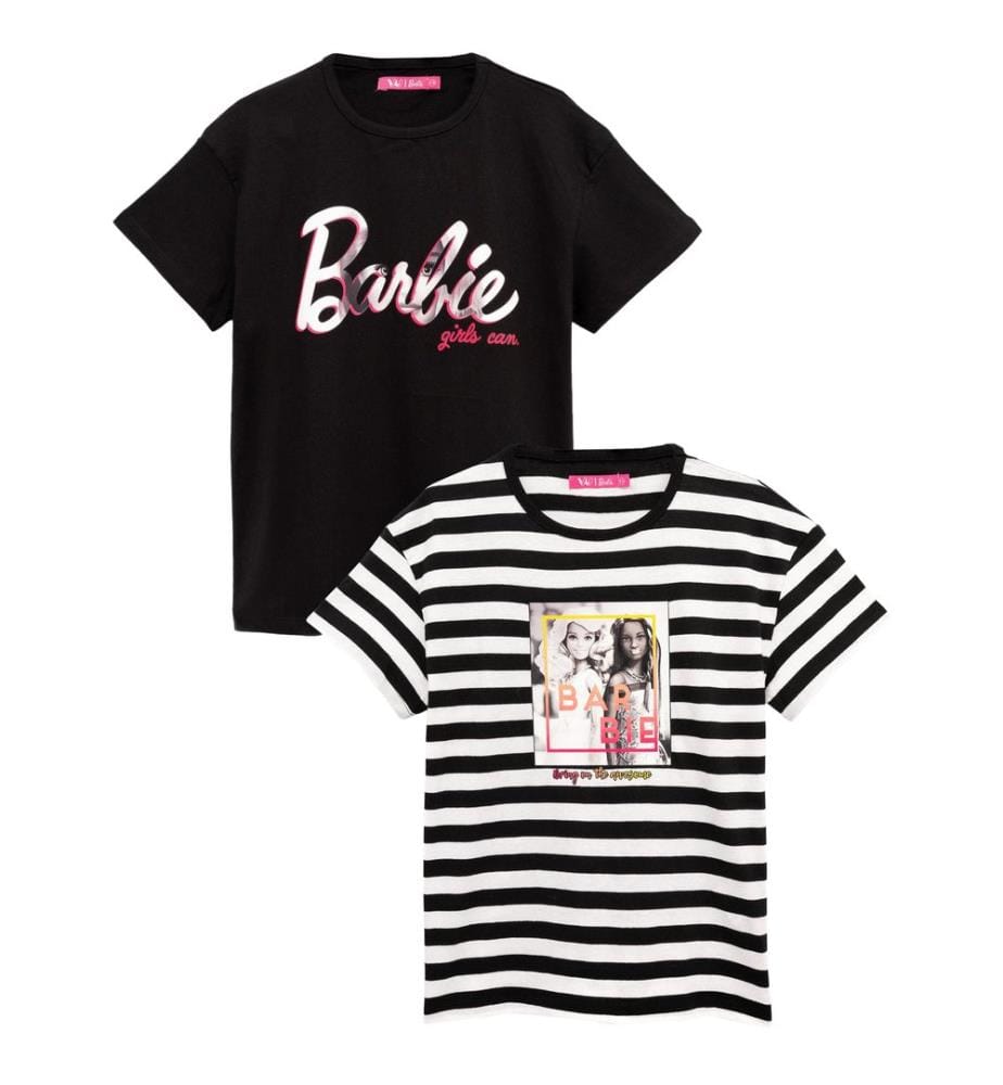 Barbie - T-Shirt für Mädchen (2er-Pack)