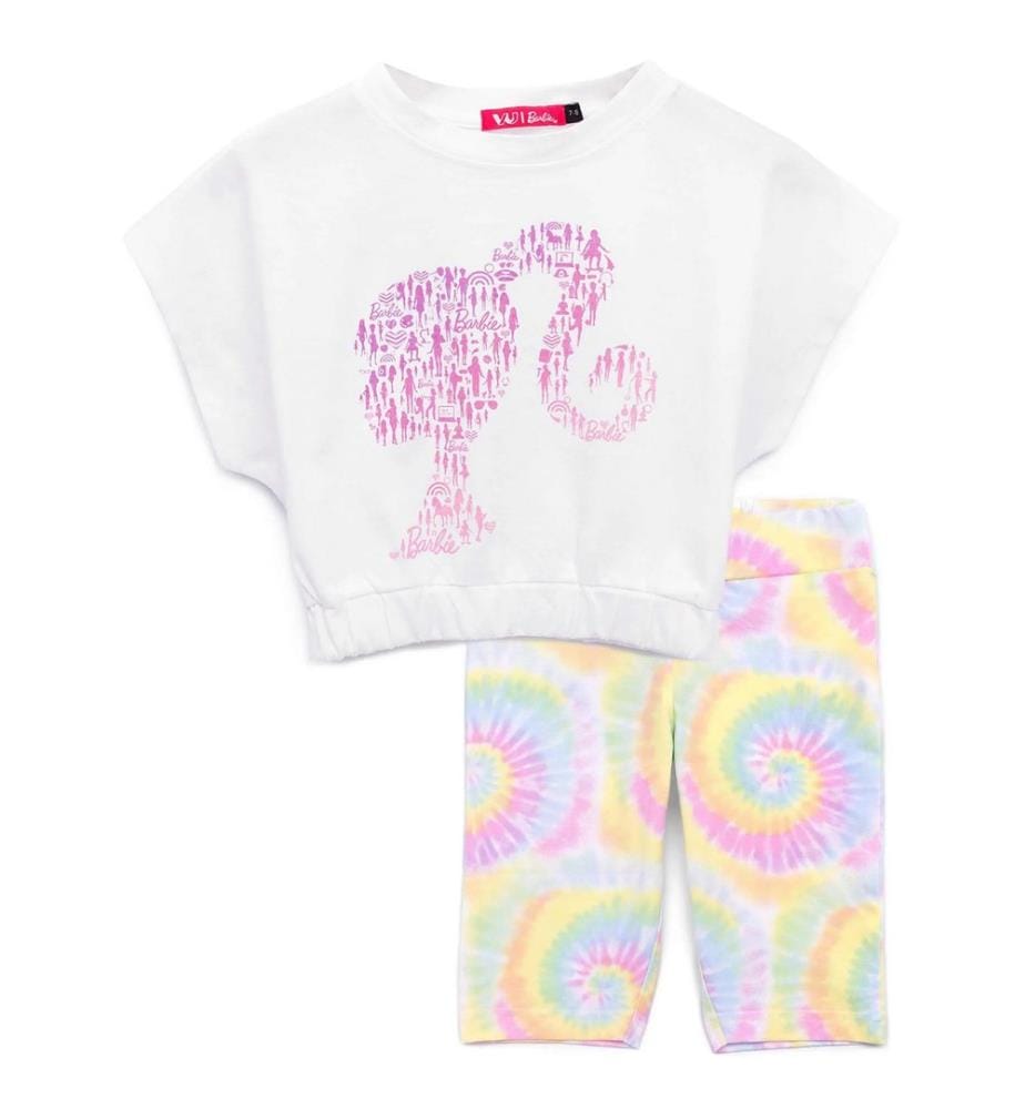 Barbie Set Maglietta e Pantaloncini Ragazze