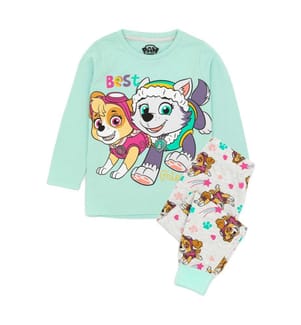 Paw Patrol Set Pigiama Skye ed Everest Manica Lunga Bambini
