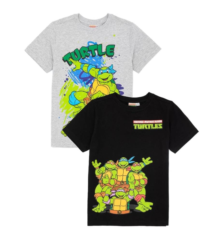 Teenage Mutant Ninja Turtles Childrens/Kids T-Shirt (Pack of 2)
