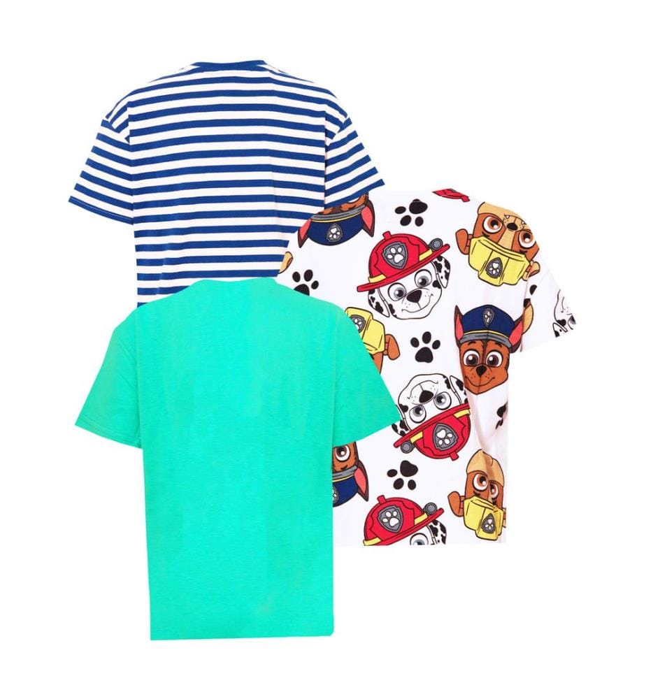 Paw Patrol Childrens/Kids T-Shirt (Pack of 3)