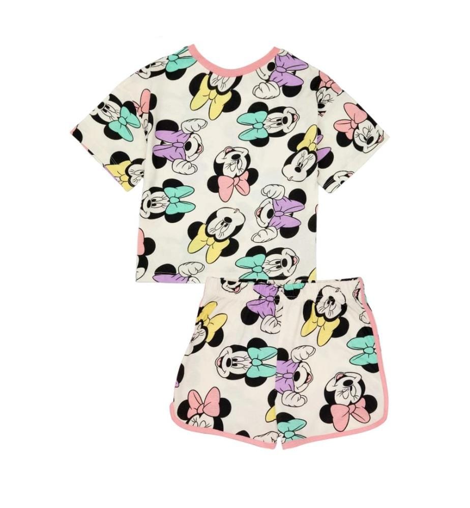 Minnie Mouse Completo Pigiama Corto Stampa su intera superficie Ragazze