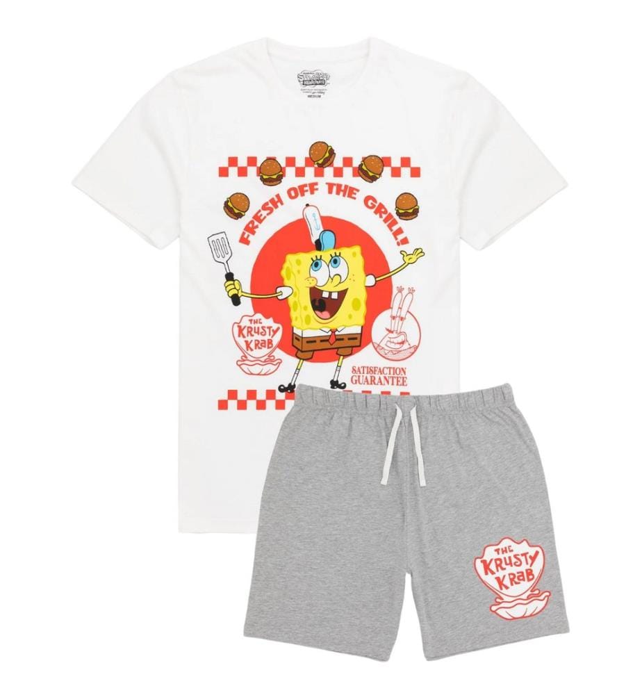 SpongeBob SquarePants Mens Short Pyjama Set