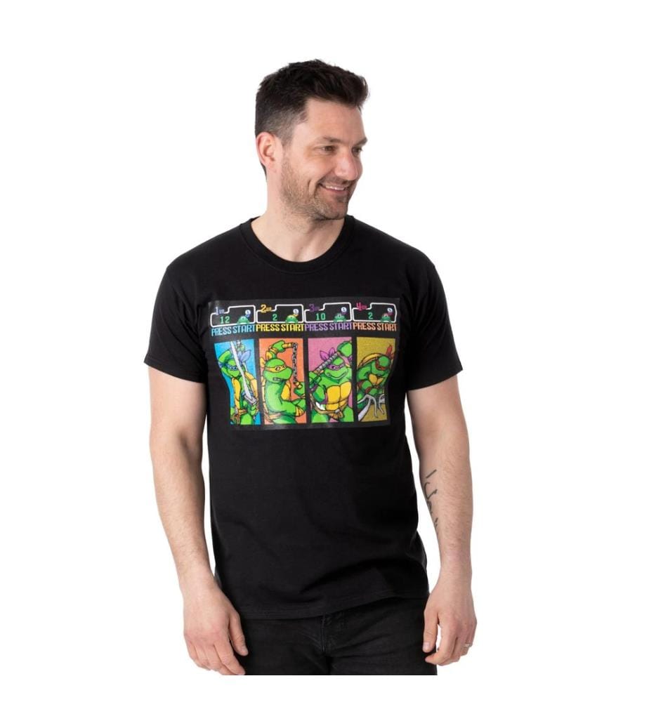 Teenage Mutant Ninja Turtles - T-shirt PRESS START ARCADE GAME - Homme