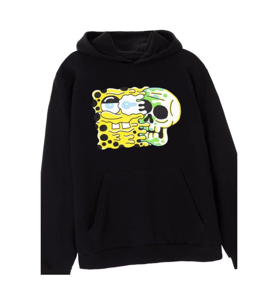 SpongeBob SquarePants Felpa con Cappuccio Teschio Uomo
