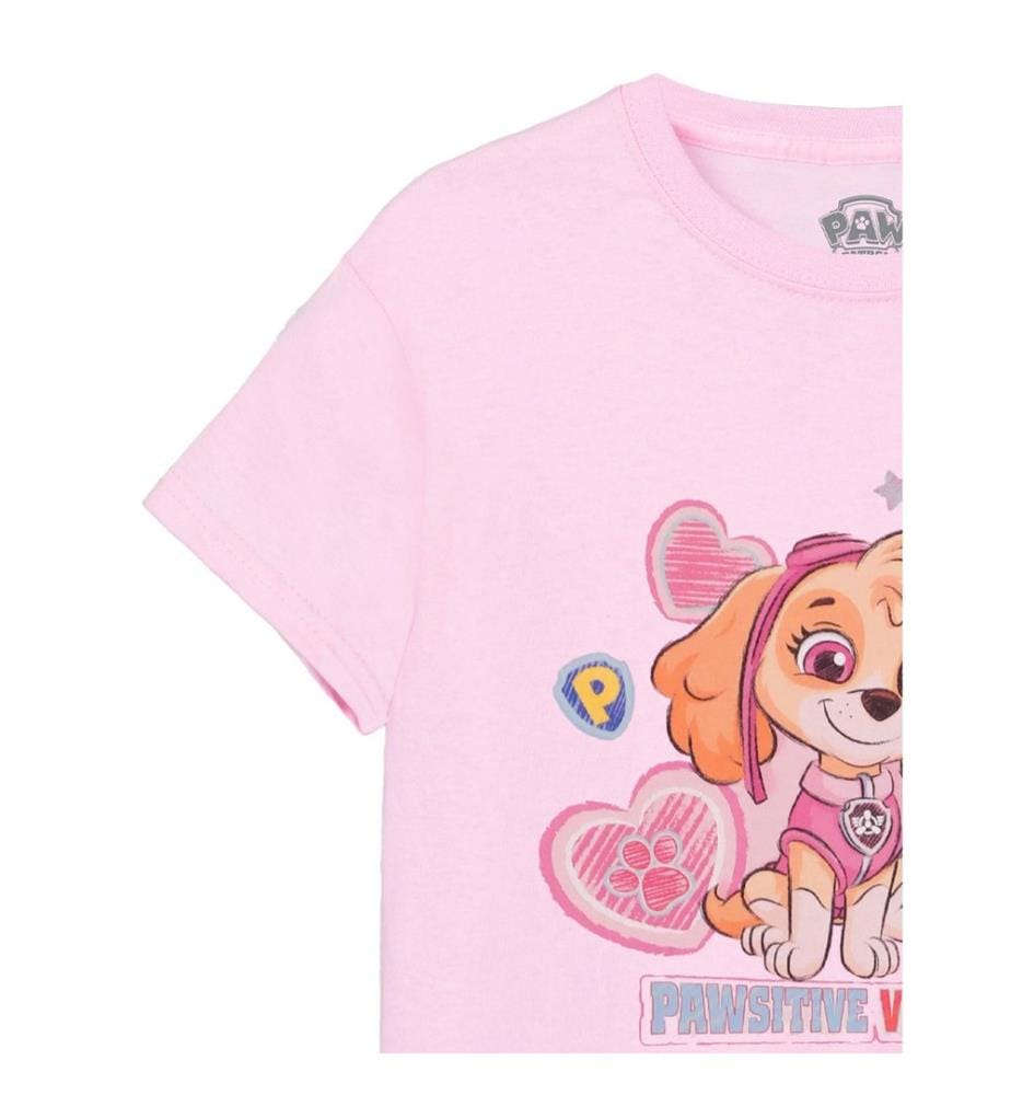 Paw Patrol Girls Pawsitive Vibes Only T-Shirt