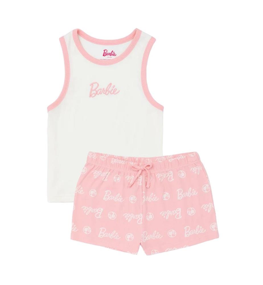 Barbie - Schlafanzug mit Shorts für Damen