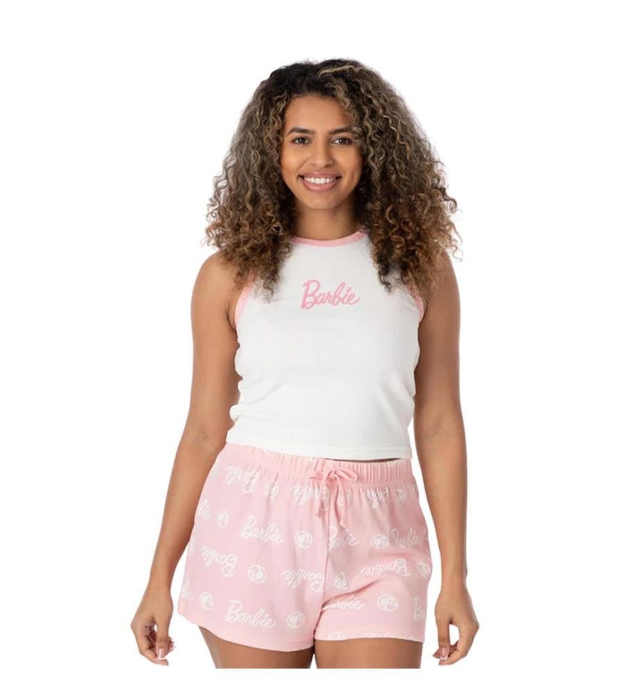 Barbie - Schlafanzug mit Shorts für Damen