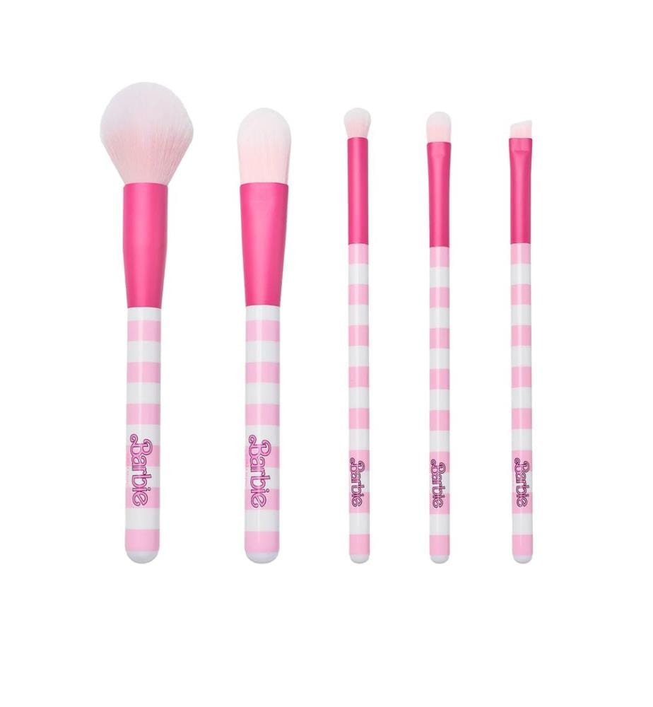 Barbie - Damen Retro Streifen - Schminkpinsel Set