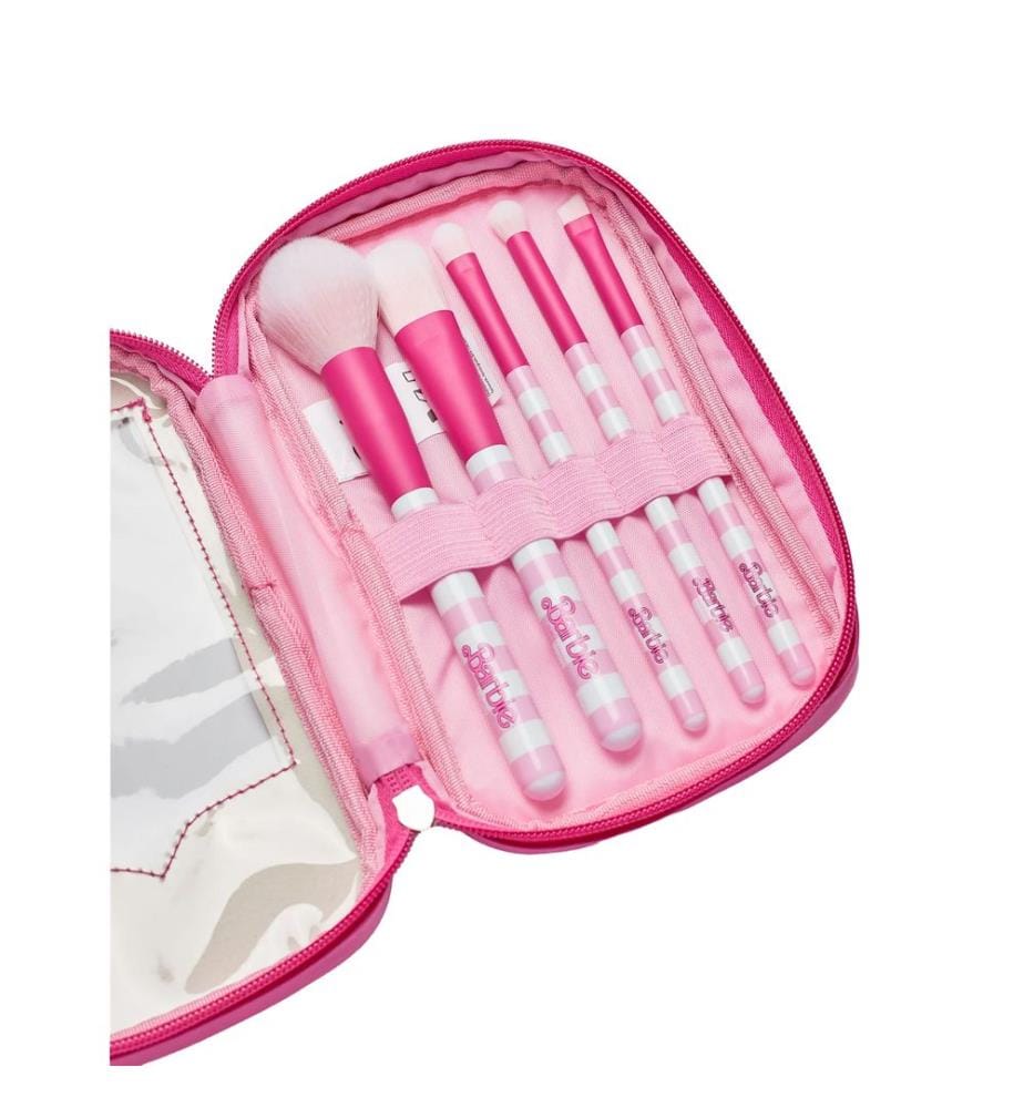 Barbie - Damen Retro Streifen - Schminkpinsel Set