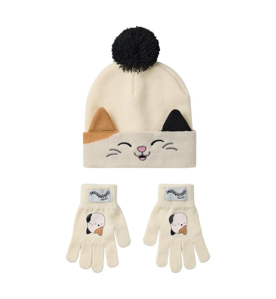 Squishmallows - Ensemble bonnet et gants CAM THE CAT - Fille